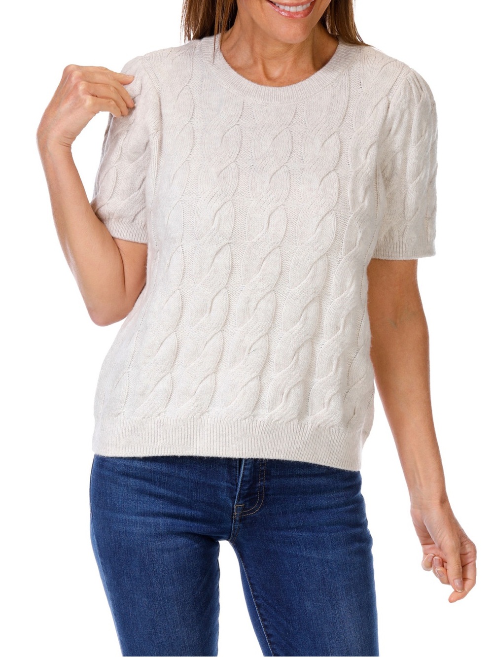 1. State
Women's Cable Knit Sweater Top Size M NWT